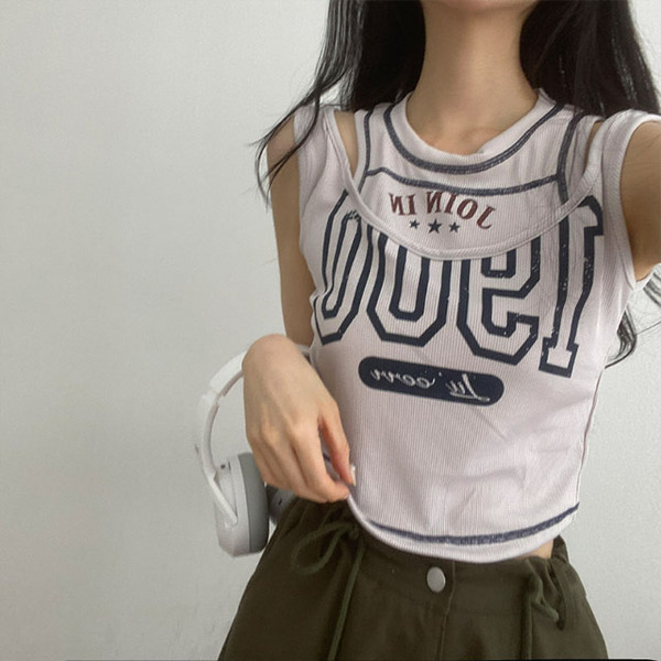 新品 Y2K D&G ドルチェ&ガッバーナ 変形 ノースリーブニット y2kレタリングオフクロップドノースリーブ | ファッション通販