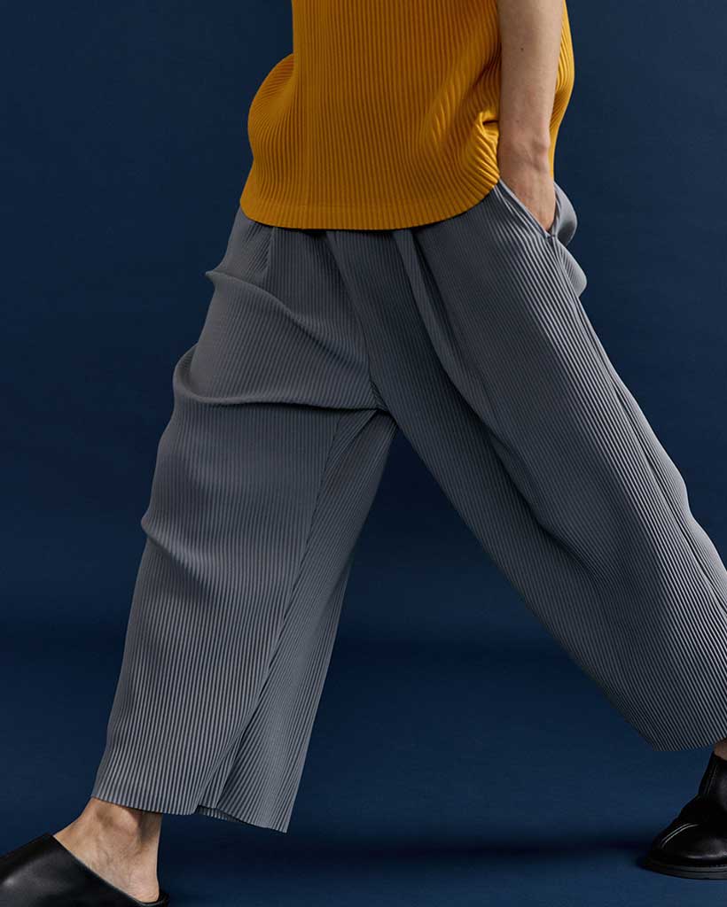 パンツ soduk inverted pleats trousers Pocket Detail Mid Waist Loose Trousers Grey | NA-KD