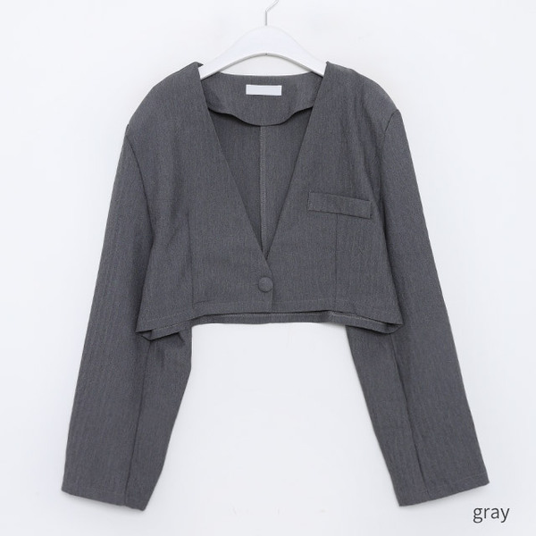 未使用級♡銀座グローバルスタイル ノーカラー セットアップ ヘリンボーン 未使用級♡銀座グローバルスタイル ノーカラー セットアップ