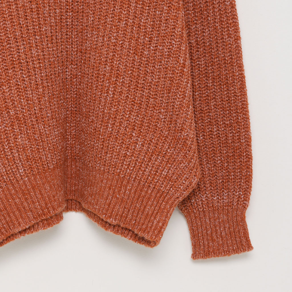 美品 ◆ DRESSTERIOR 定価1,8万　ニット　ウール　オレンジ ユニセックス) ミックスカラーニット | ファッション通販サイト NUGU