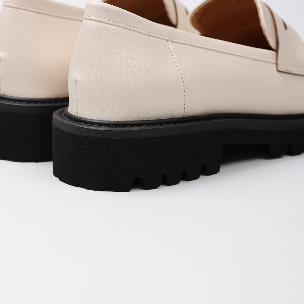 ユニセックス トレンド ラウンド ローファー 厚底 aimoha｜【shoes365】ラウンドトゥ厚底 ドレスシューズ