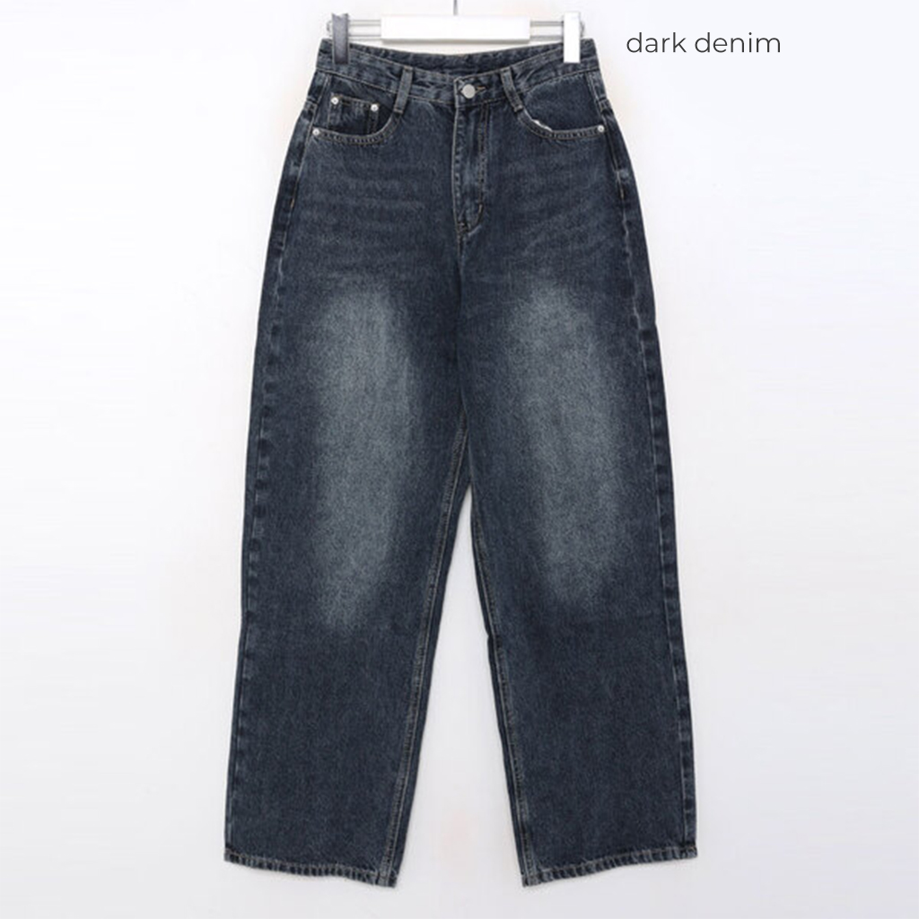ビンテージウォッシングワイドデニム | ファッション通販サイト NUGU
