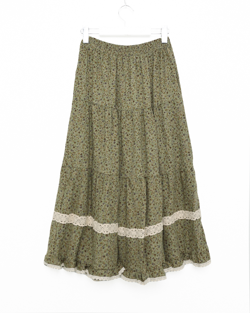 パラスパレス nume リーフ柄スカート パラスパレス nume リーフ柄スカート