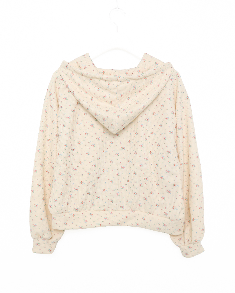 ふわページ フラワーフードジップアップ・パンツセット | ファッション通販