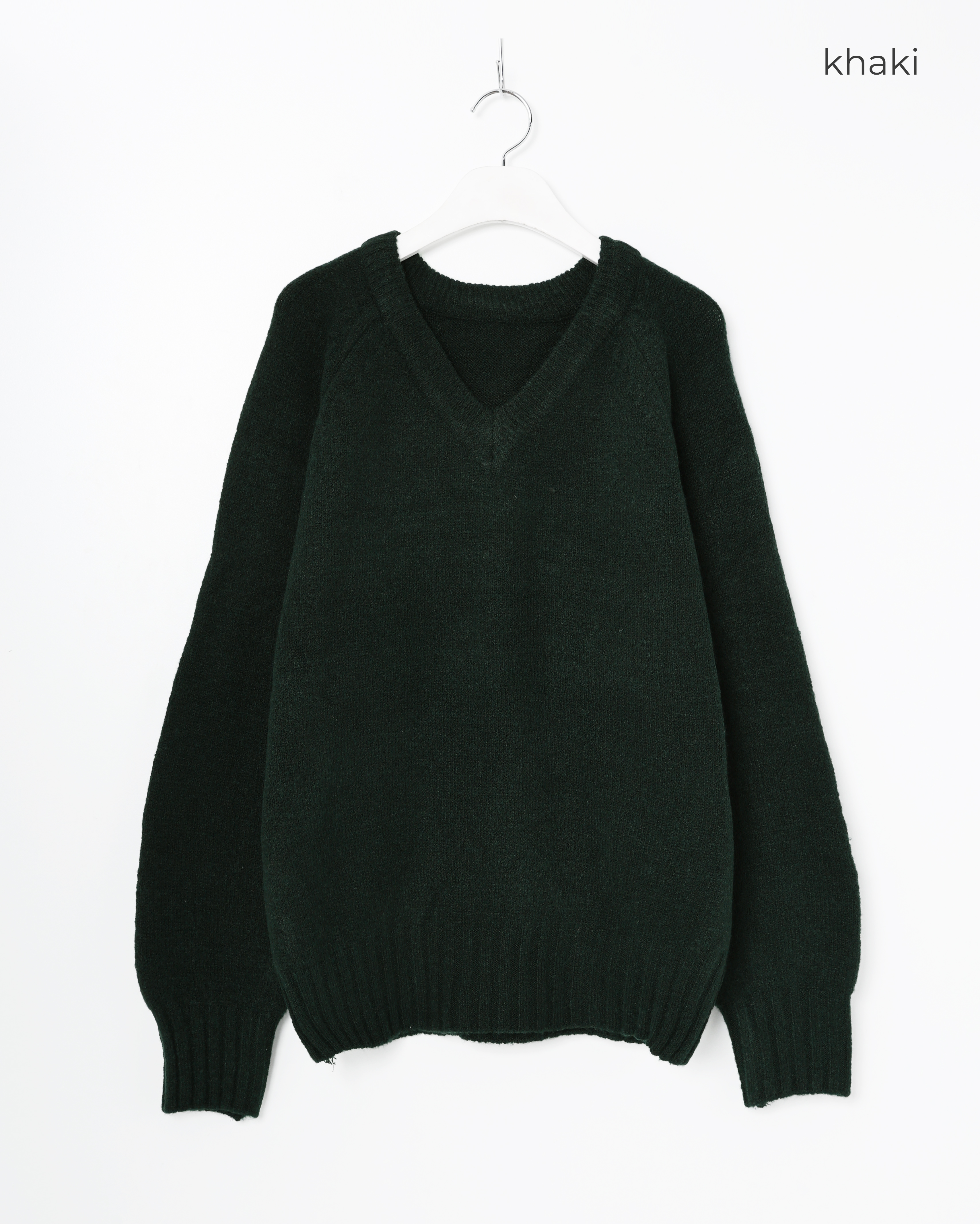 ハンドメイドv Vネックベーシックニット | ファッション通販サイト NUGU