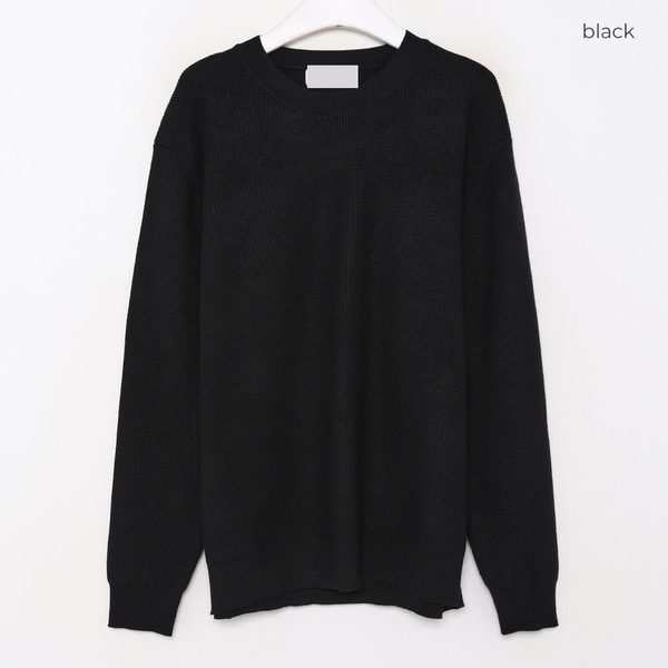 ユニセックス透かし編ラウンドニット | ファッション通販サイト NUGU