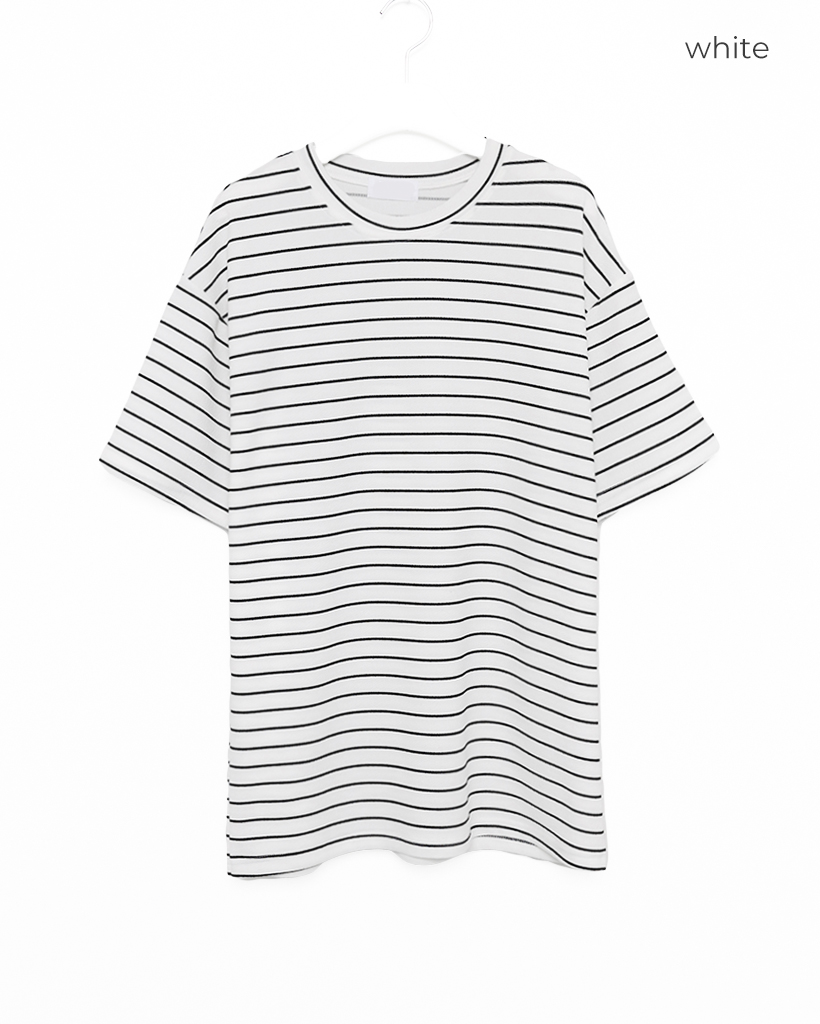 45R新品未使用タグ付き青と白のストライプ 半袖Tシャツ 45R（Tシャツ(半袖/袖なし)）のフリマアイテム一覧