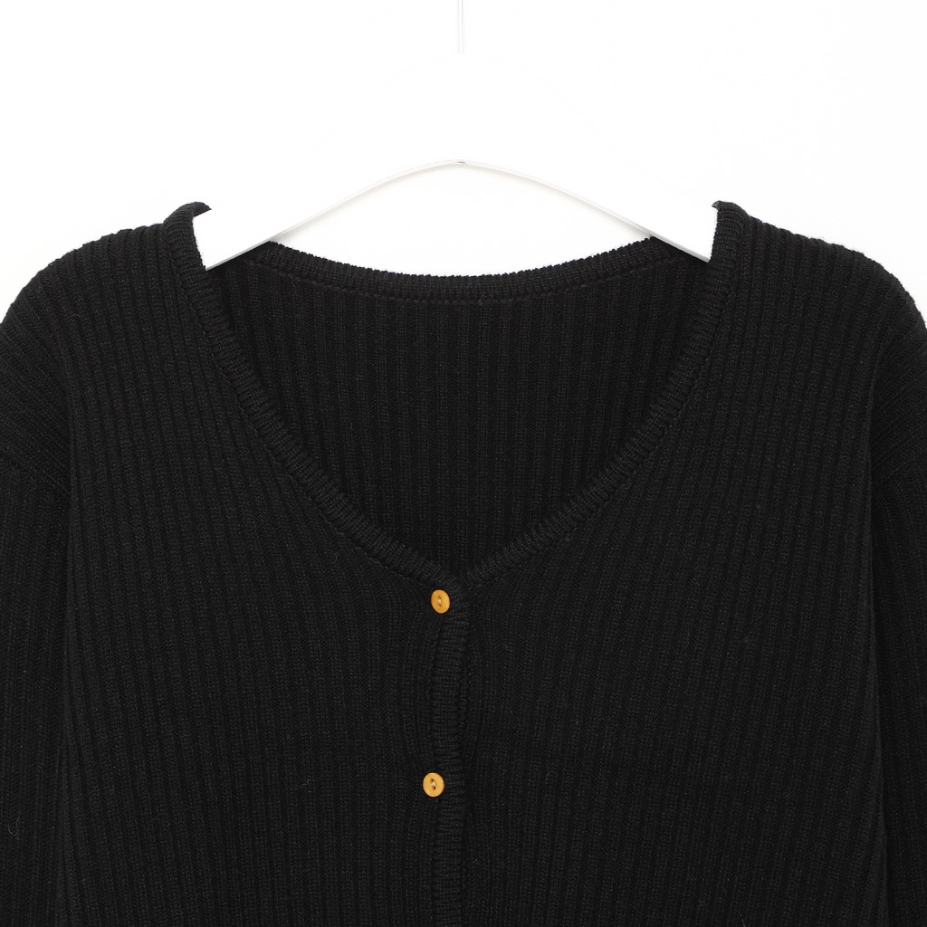 リブクロップドカーディガン | ファッション通販サイト NUGU