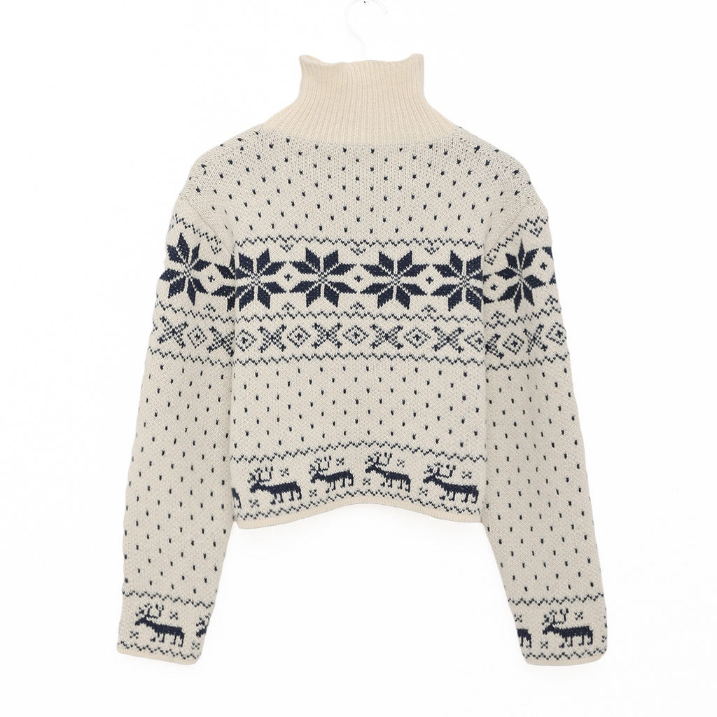 ノルディックスノーフレークニットジャケット | ファッション通販