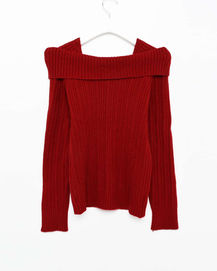 ボタンオフショルダーニット | ファッション通販サイト NUGU