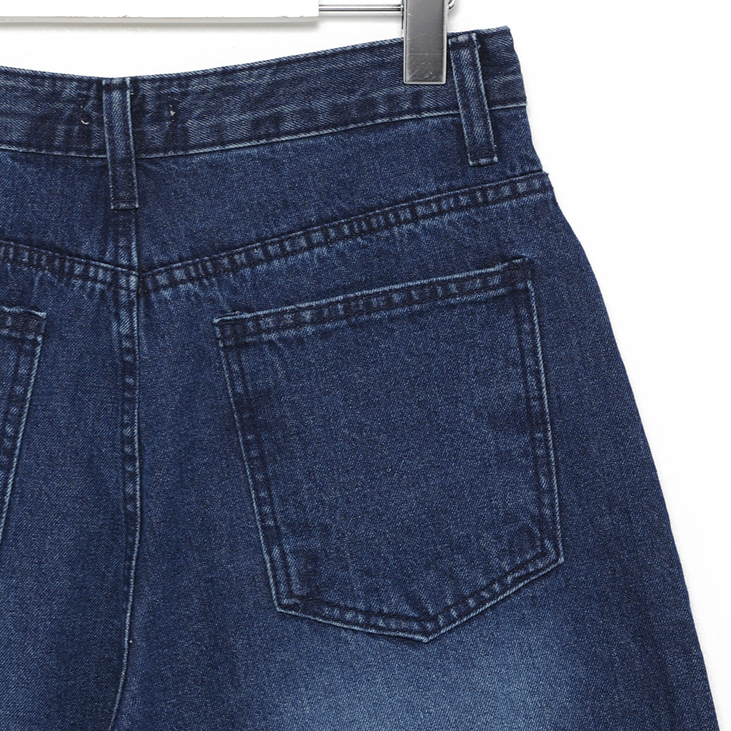 新品未使用品 VOILE BLANCHE DOWAK ネイビー/グレー/オレンジ Dリングバミューダデニムパンツ | ファッション通販サイト NUGU