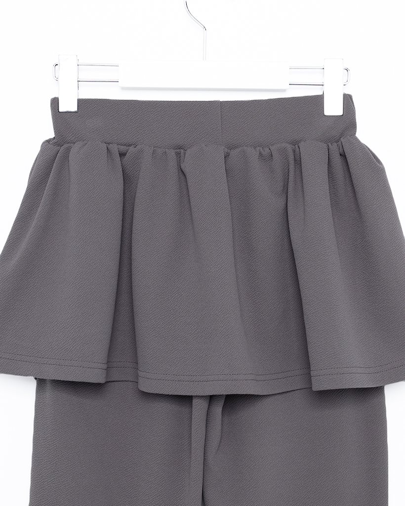 スカートレイヤードブーツカットパンツ | ファッション通販