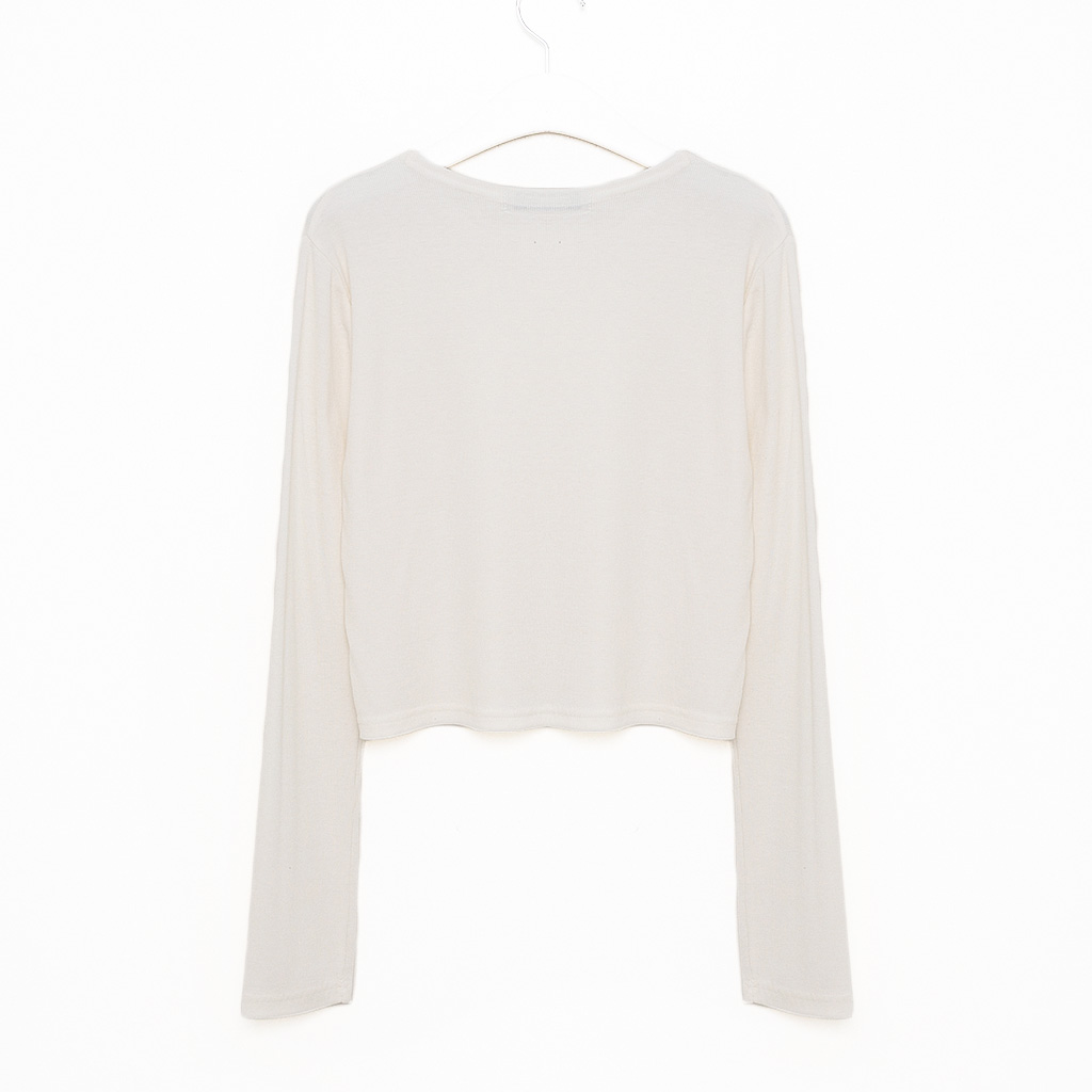 シンプルクロップドロングスリーブ | ファッション通販サイト NUGU