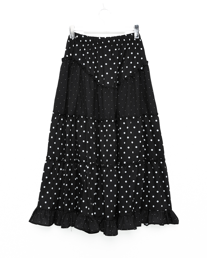 ドットフリルロングスカート | ファッション通販サイト NUGU
