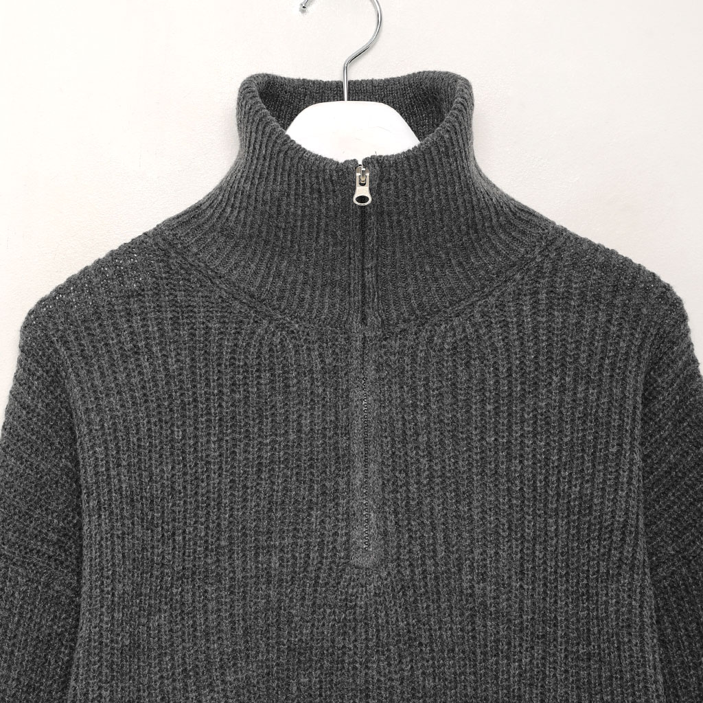 ユニセックス)ハーフジップアップニット | ファッション通販サイト NUGU