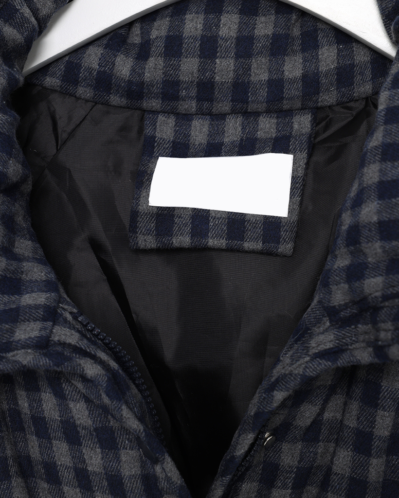 ギンガムチェックフェイクダウンジャケット | ファッション通販サイト NUGU