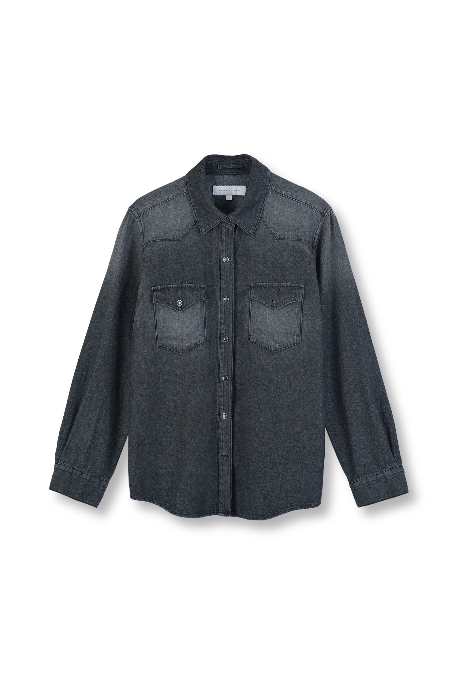 W DENIM WESTERN SHIRT BLACK