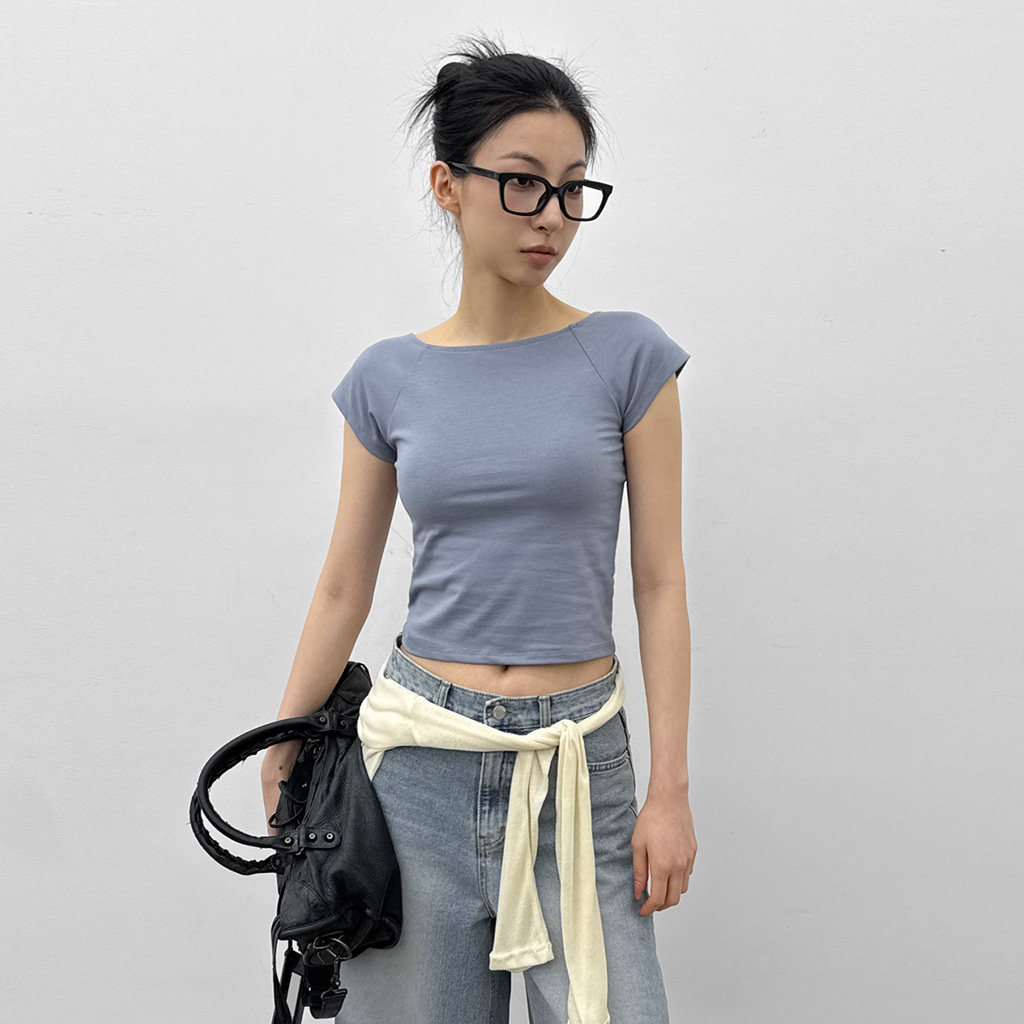 ベイルン ツーウェイ キャップスリーブ 半袖Tシャツ