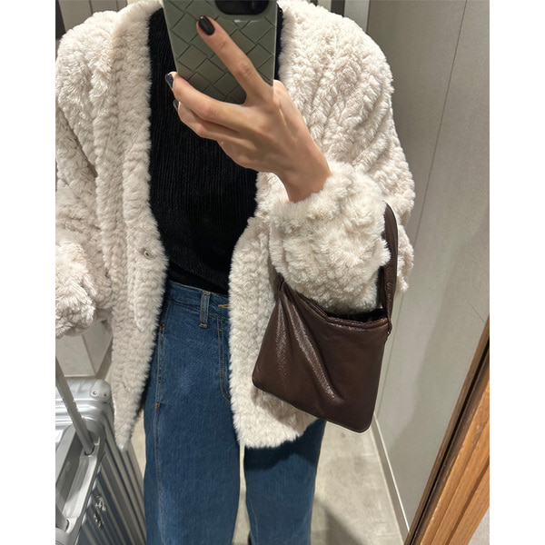 Vネックファージャケット | ファッション通販サイト NUGU