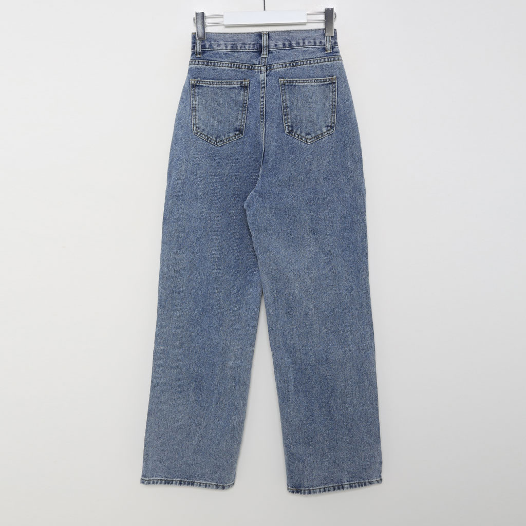 （もあ）新品 ダブルウエストドロストデニム Double Waist Twisted Denim/ダブルウエストツイストデニム