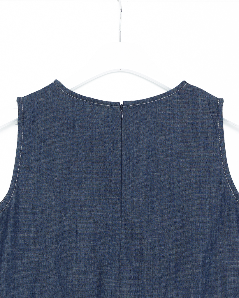 美品✨ ルッツヒュエル　デニム 切替　ロングワンピ―ス　ジャケット　34　希少 64261300957_C_1.jpg