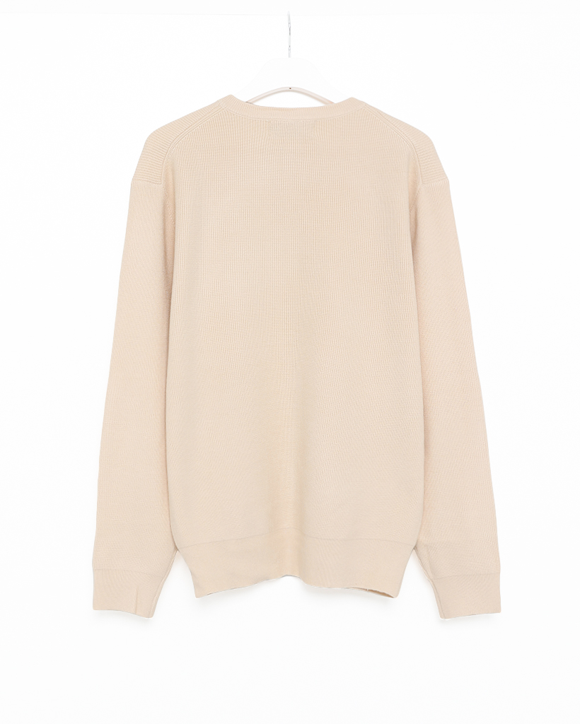 YĒLÈVĒ ベージュ ヘンリーネックニット ヘンリーネックニット | ファッション通販サイト NUGU