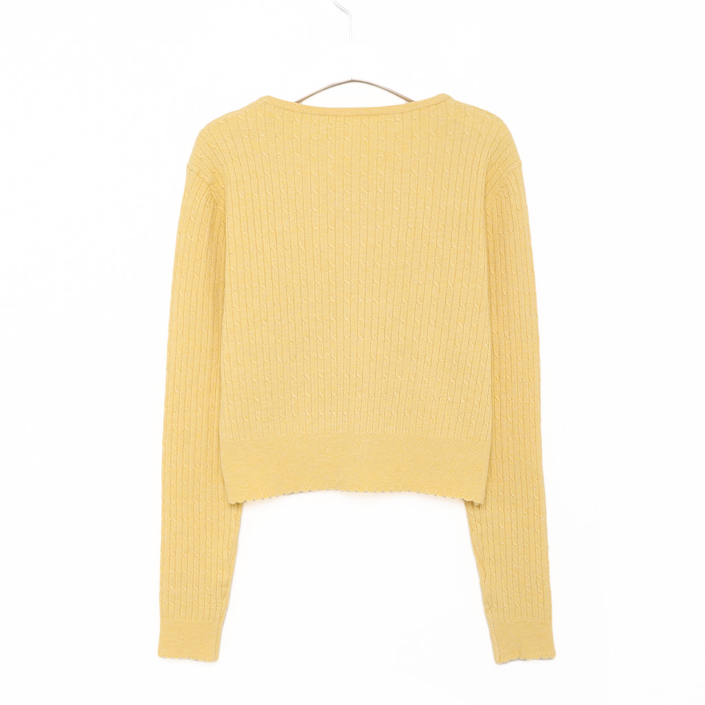 カーディガン No.1110 R cable knit CD (4color) カーディガン No.1110 R cable knit CD (4color) Joelle