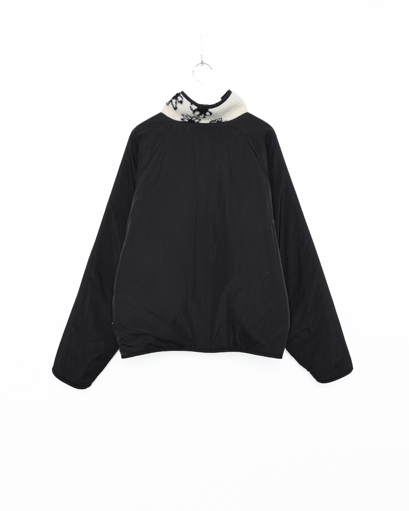 リバーシブルバイカラーボアフラワージャケット | ファッション通販