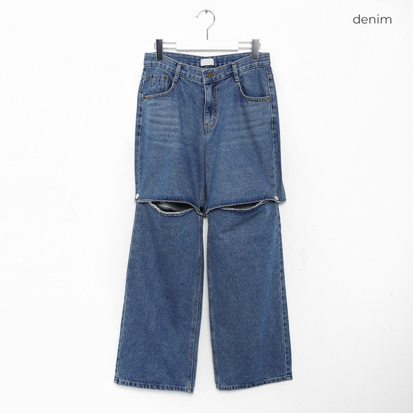 ぎゅな☺︎ページ 2wayワイドデニムパンツ | ファッション通販サイト NUGU