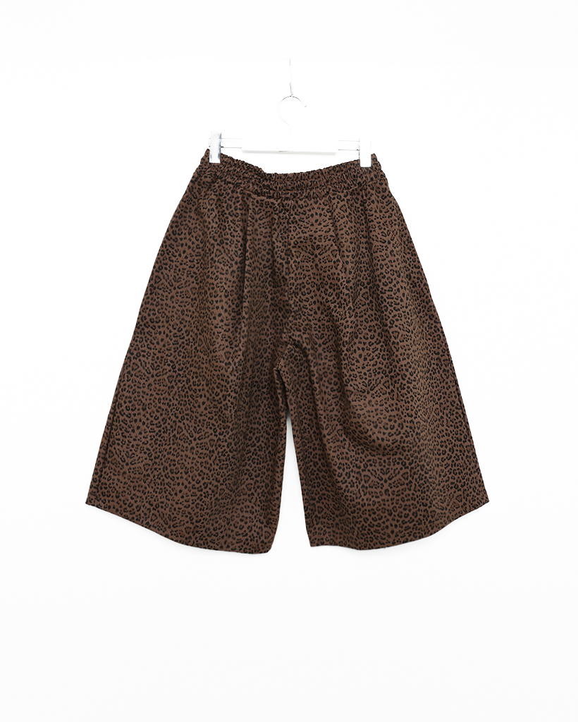 レオパード柄ウエストゴムハーフパンツ | ファッション通販