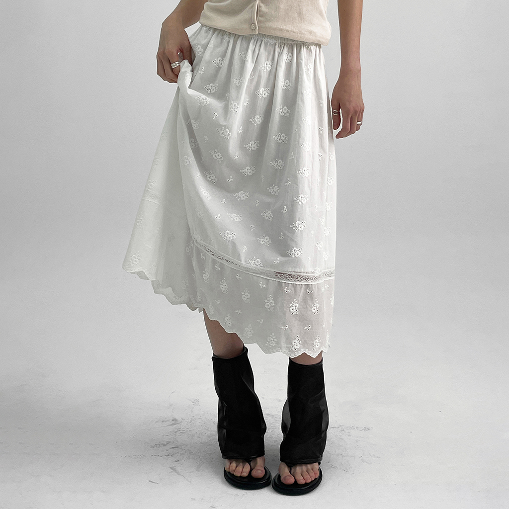 original]ウィズリーコットンミディ丈スカート | ファッション