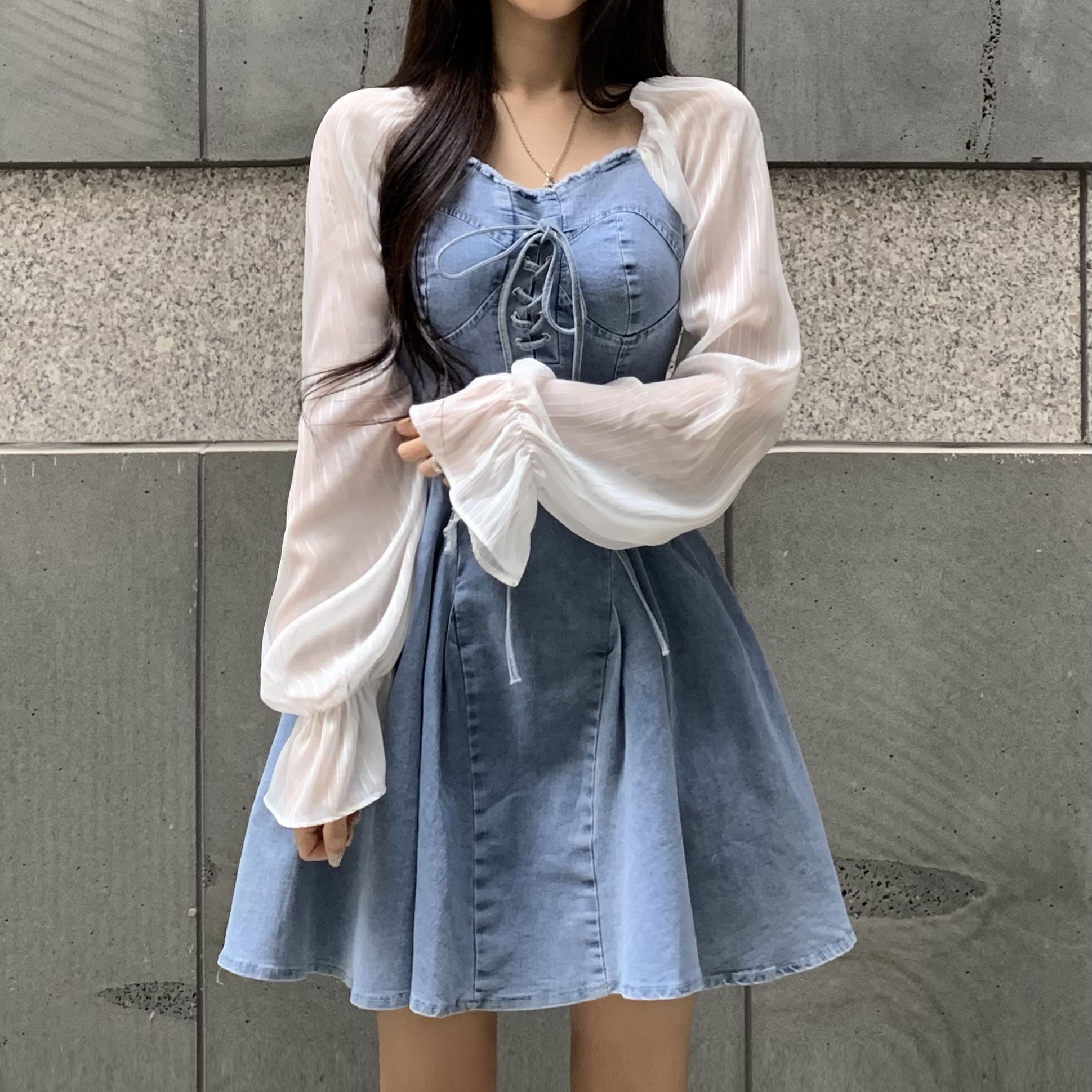 ラブリーコルセットデニムワンピース | ファッション通販サイト NUGU