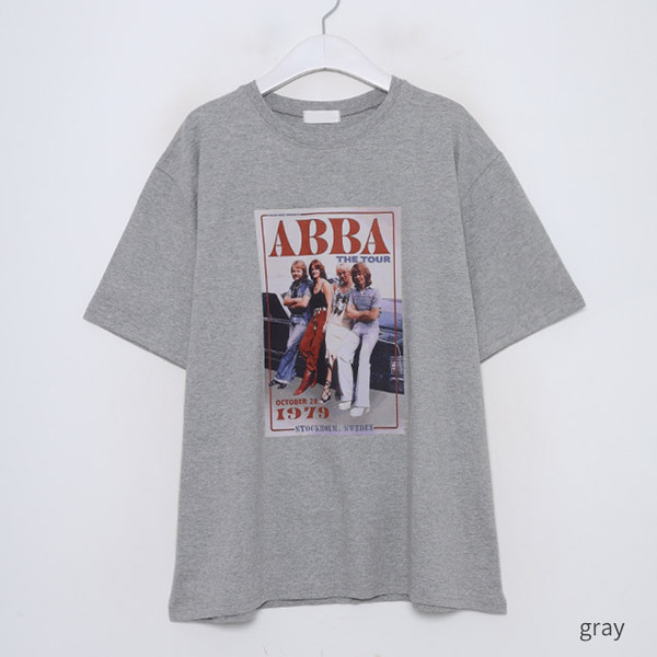 ABBA Tシャツ ヴィンテージ A.b.b.a ザ ツアー シャツ、A.b.b.a Tシャツ ヴィンテージ