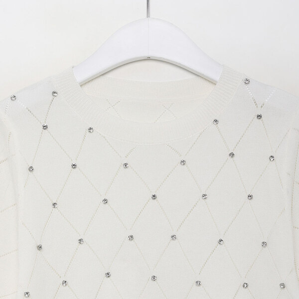キラキラ半袖ニット | ファッション通販サイト NUGU