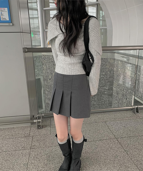 ロスプリーツミニスカート（2color） | ファッション通販サイト NUGU