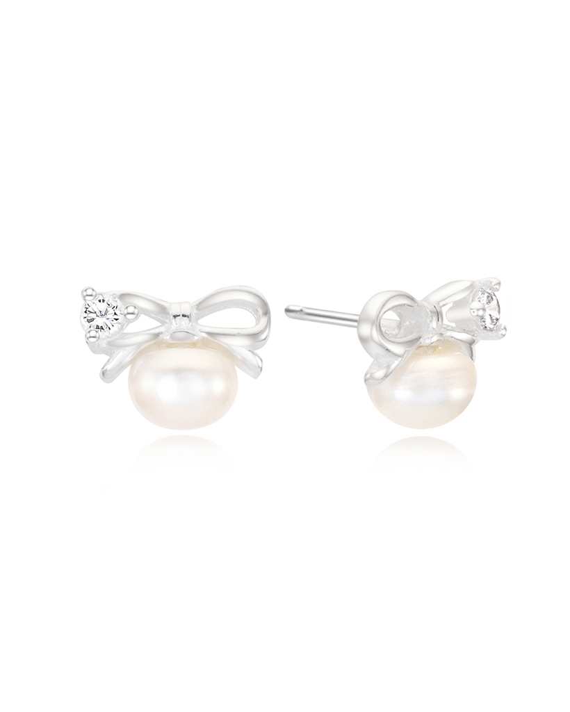 daze ribbon pearl earring