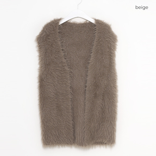 ロングベスト　ECOALF WOMEN MARANGU ベスト ＆HALF ベスト ジレ ディープVスリットロングニットベスト