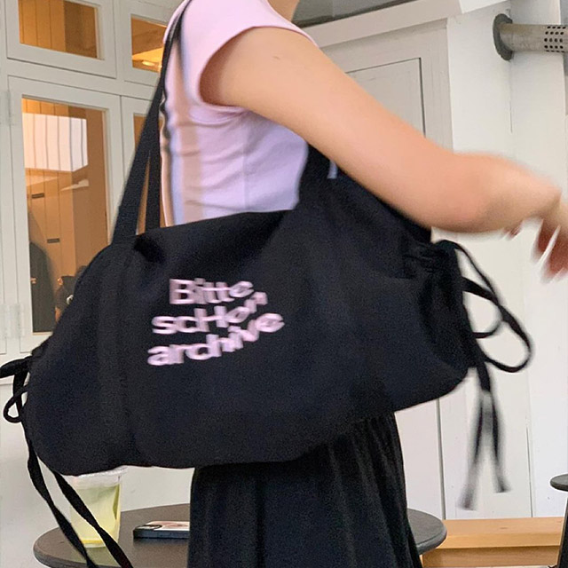 bitte schon-ballet bag black&pink | ファッション通販サイト NUGU