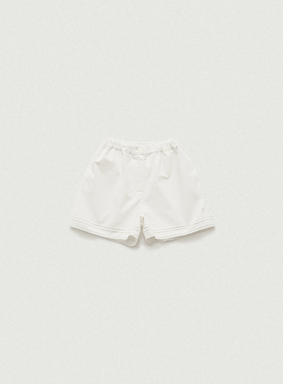 White Lace Cotton Shorts | ファッション通販サイト NUGU