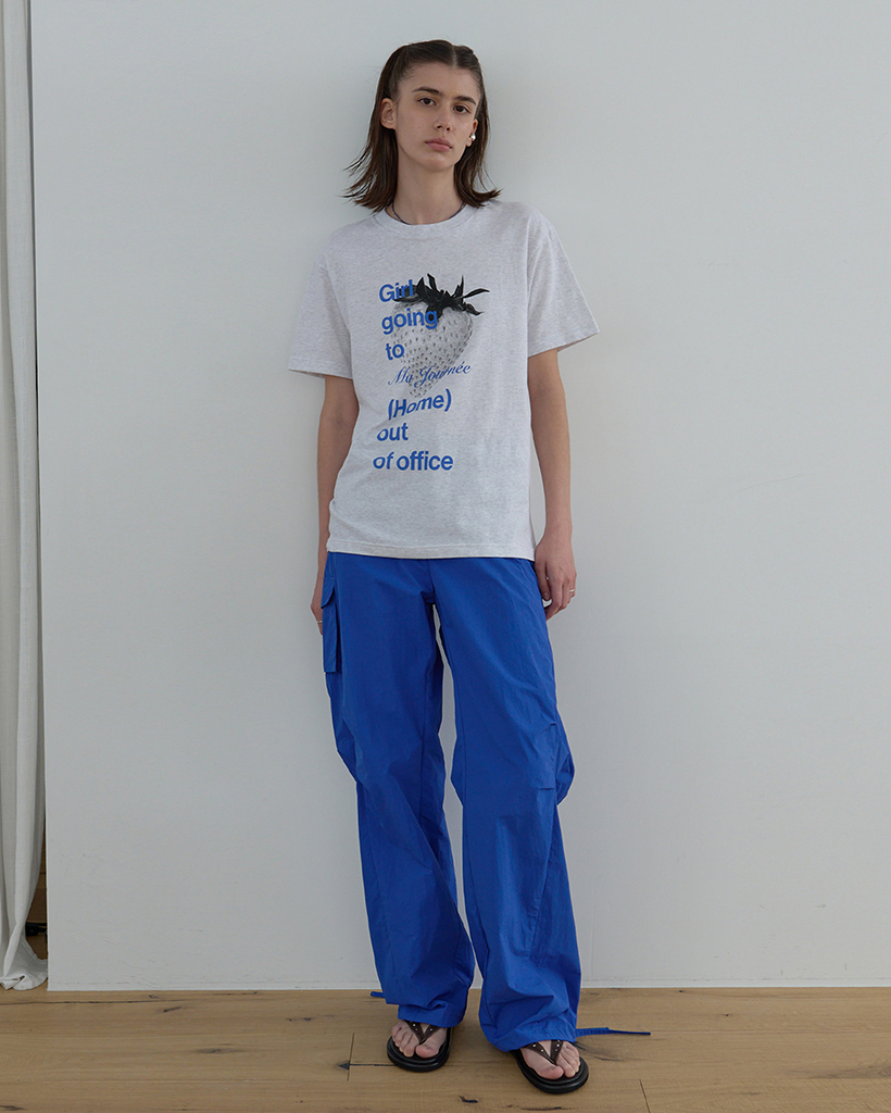 N.WIDE CARGO PANTS_COBALT BLUE