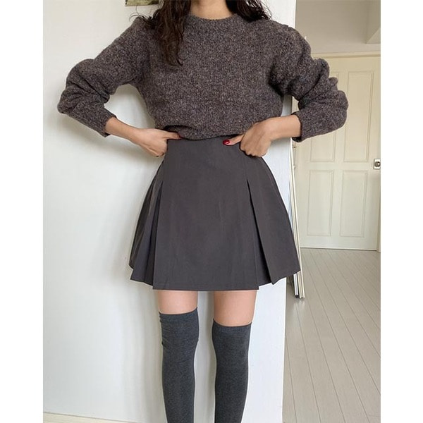 ミックスカラーラウンドニット | ファッション通販サイト NUGU