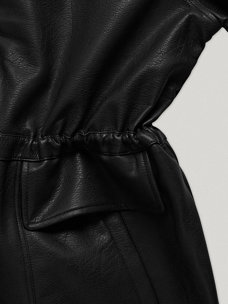 SMOOTHMOOD Peretti Leather Jacket Gray Peretti Leather Jacket