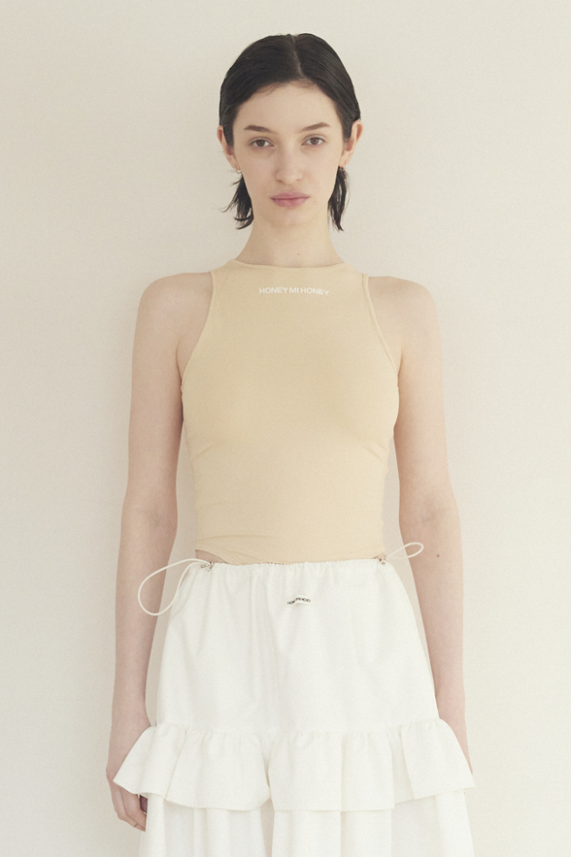 【未使用】HONEY MI HONEY boatneckribknittunic 未使用】HONEY MI HONEY boatneckribknittunic