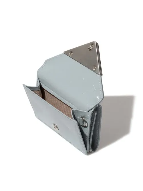 ■Fennec■ CRINKLE TRIANGLE TRIPLE WALLET MID GREY FM2PK07G CRINKLE TRIANGLE TRIPLE WALLET - MID GREY | ファッション通販