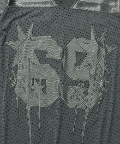 MESH FOOTBALL HALF JERSEY[GREY] | ファッション通販サイト NUGU