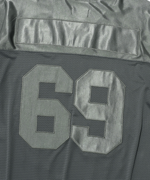 MESH FOOTBALL HALF JERSEY[GREY] | ファッション通販サイト NUGU