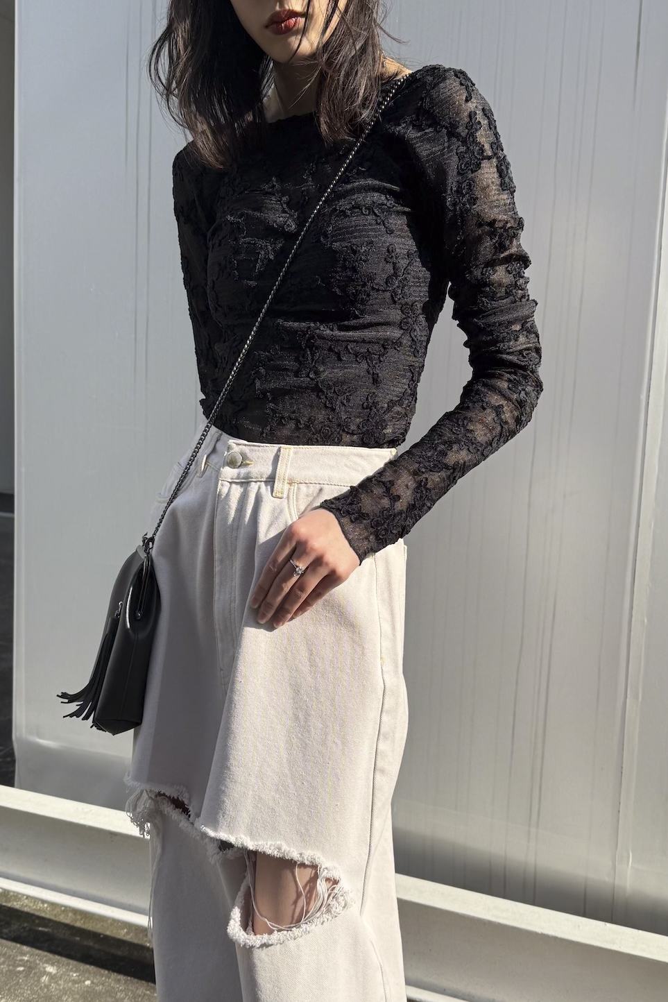 molle embroidery lace body suit | ファッション通販サイト NUGU