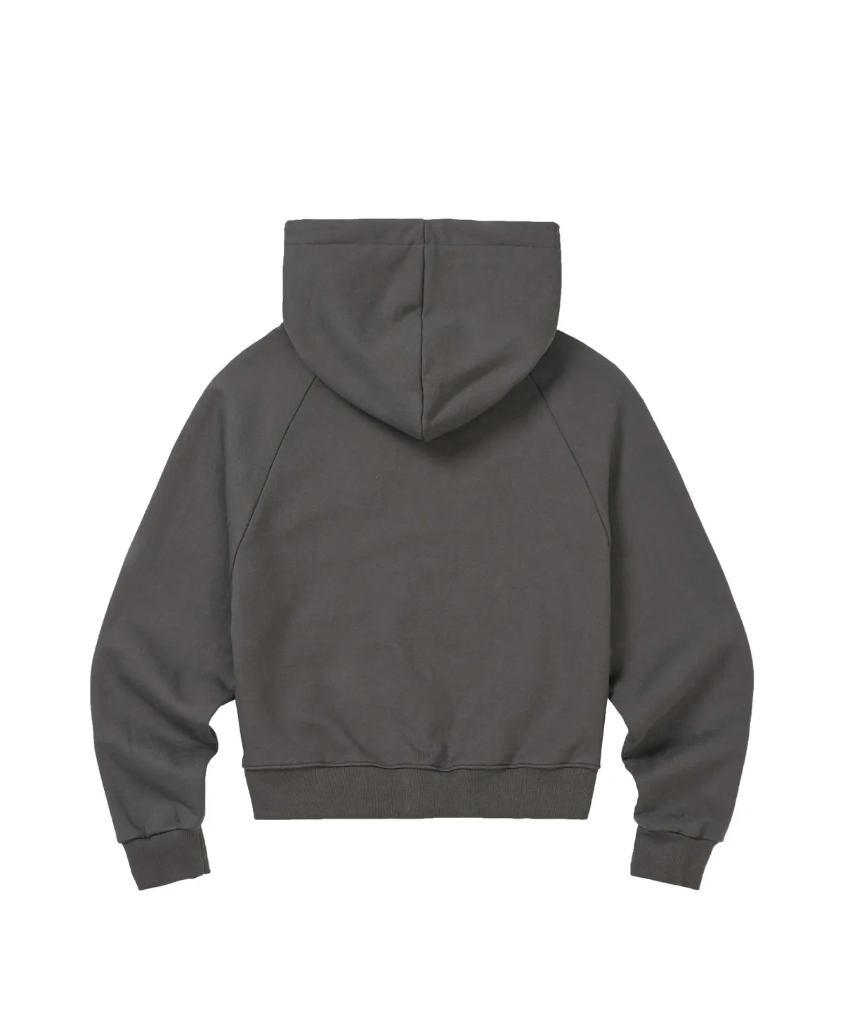 CHECK APPLIQUE HOODIE ZIP-UP CHARCOAL | ファッション通販サイト NUGU