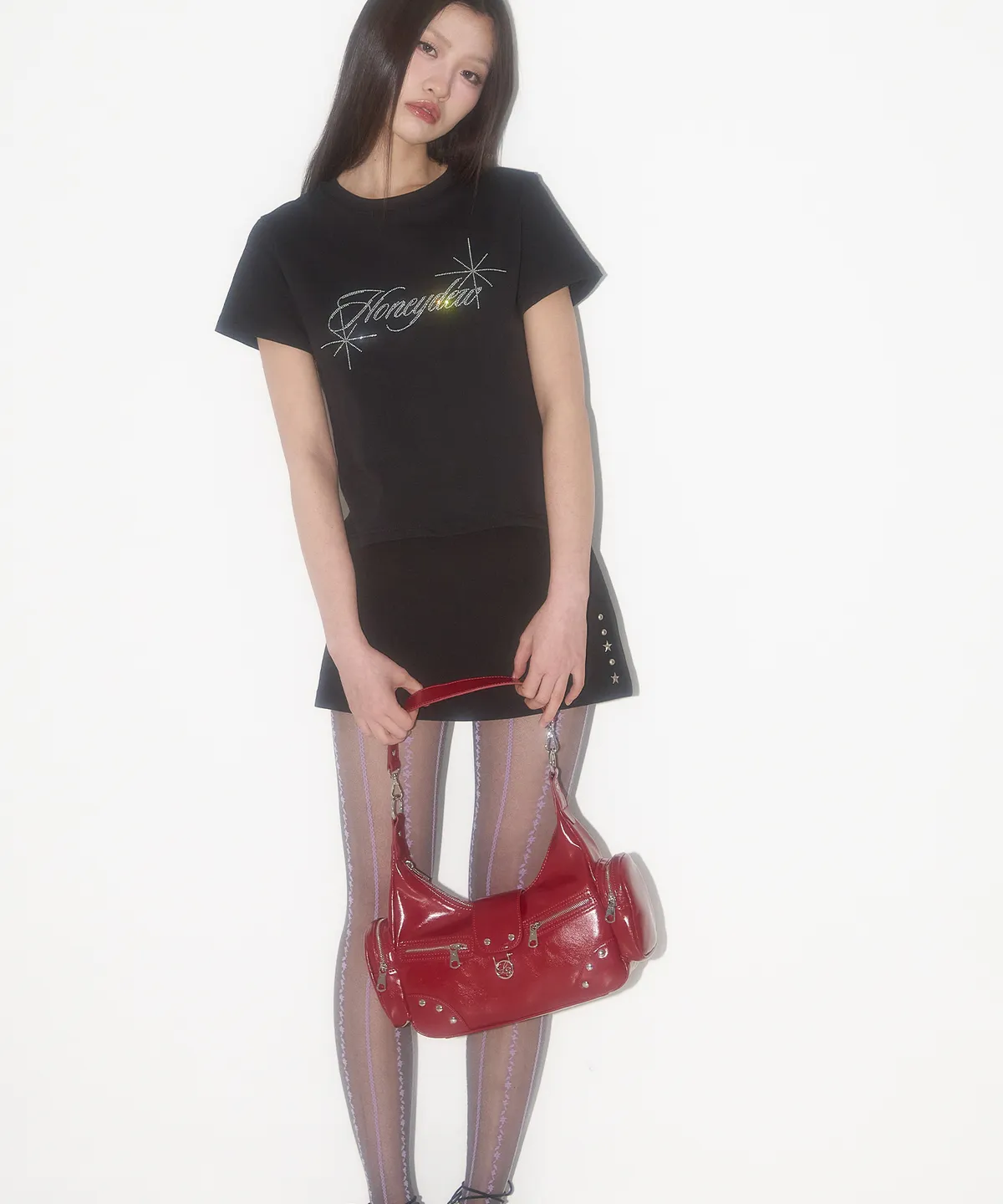◇ILLIGO◇ Ruby Stud Shoulder Bag Red RUBY STUD SHOULDER BAG RED | ファッション通販サイト NUGU
