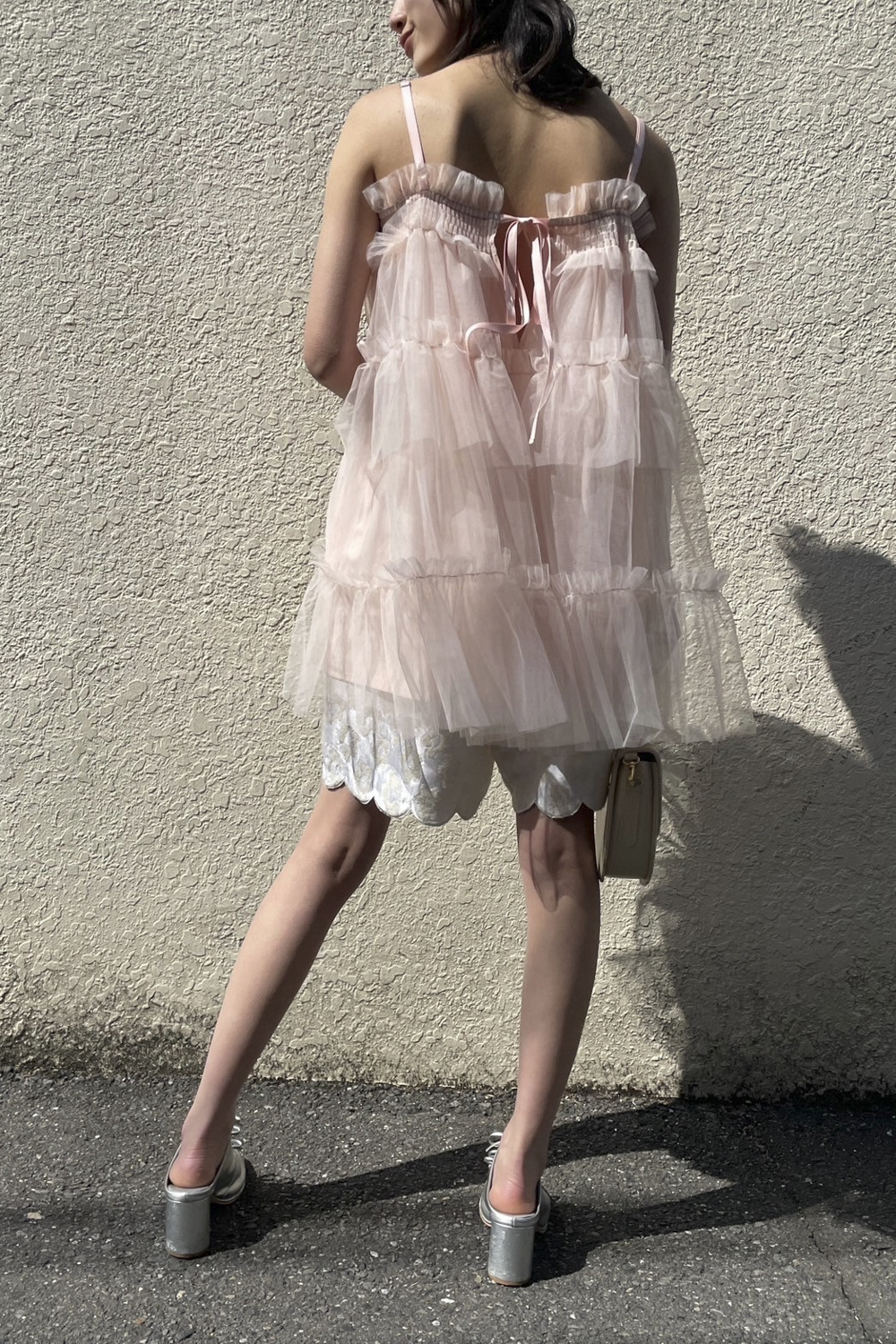 tulle tiered tunic camisole | ファッション通販サイト NUGU